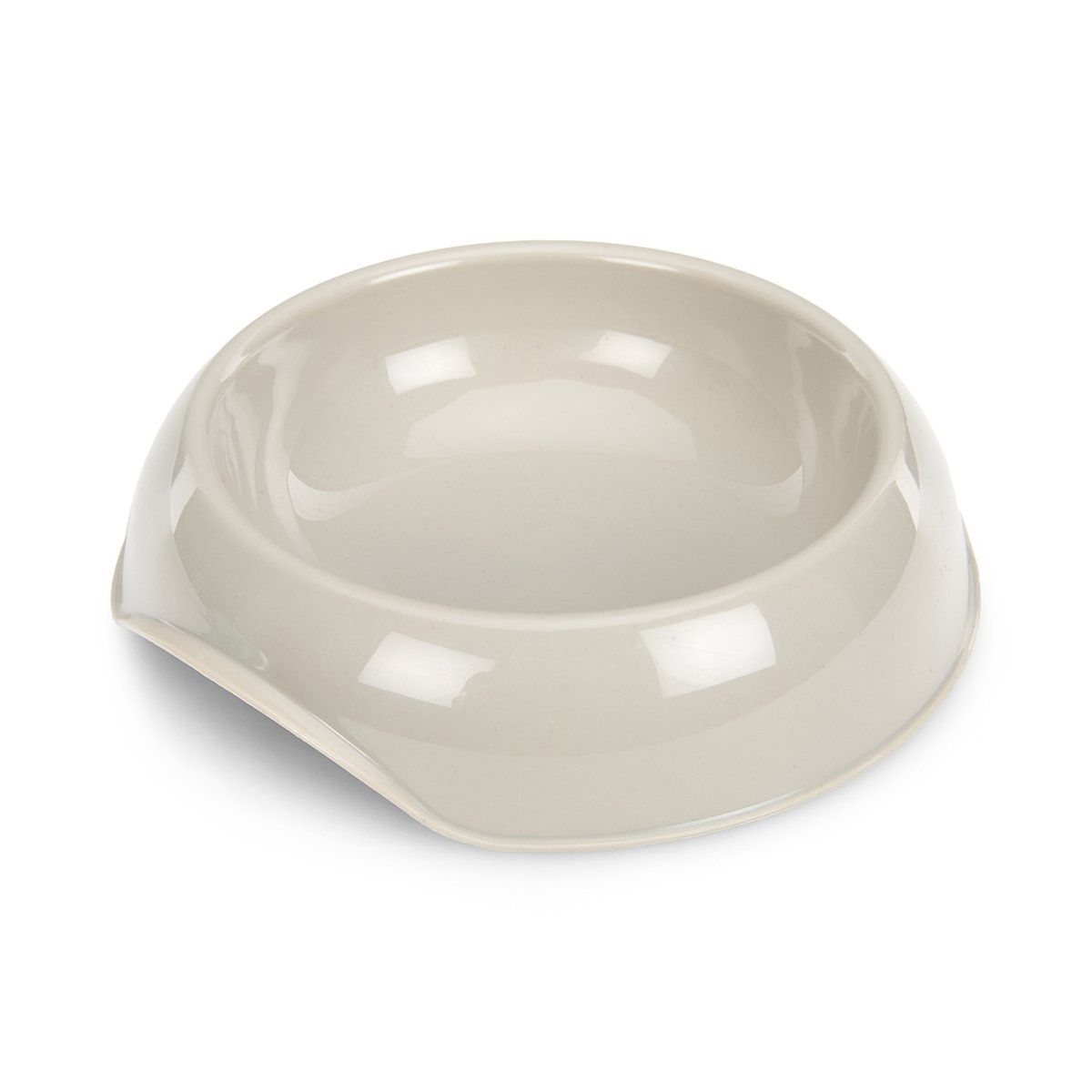 PLASTIC SINGLE CAT BOWL GREY 200ML