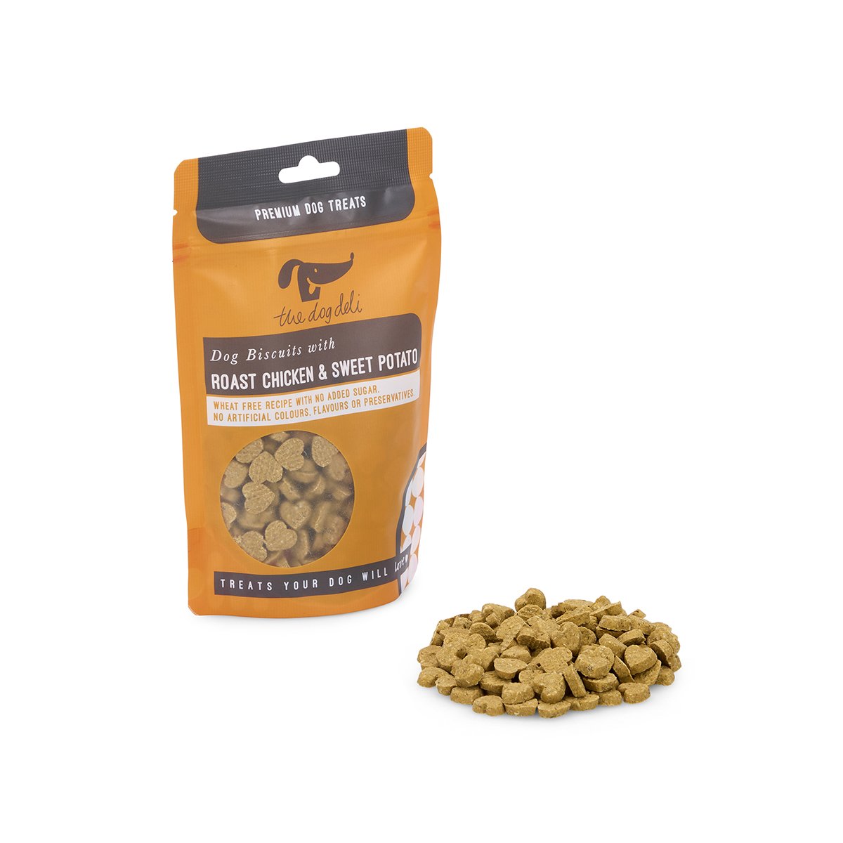 DOG DELI BISCUITS WITH ROAST CHICKEN & SWEET POTATO 100G