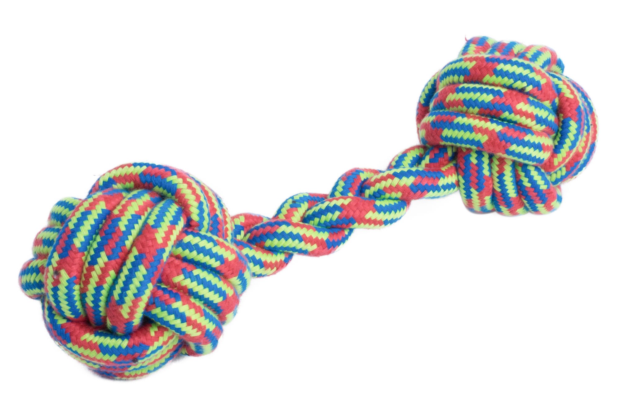 TOYZ WOVEN KNOTTED ROPE BONE DOG TOY