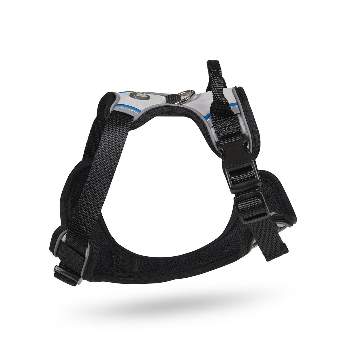 OUTDOOR PAWS ADVENTURE DOG HARNESS SILVER/GREY - MED
