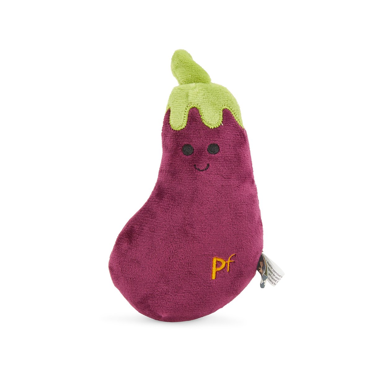 GREENFINGERS FLUFFY AUBRI AUBERGINE PLUSH DOG TOY