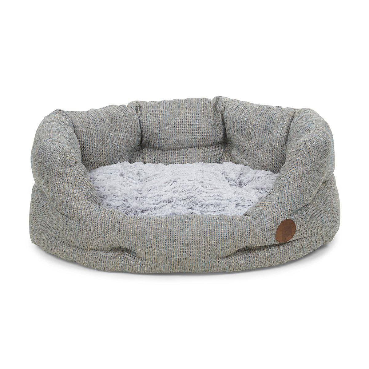 MEADOW WEAVE HIGH OVAL PET BED - LRG