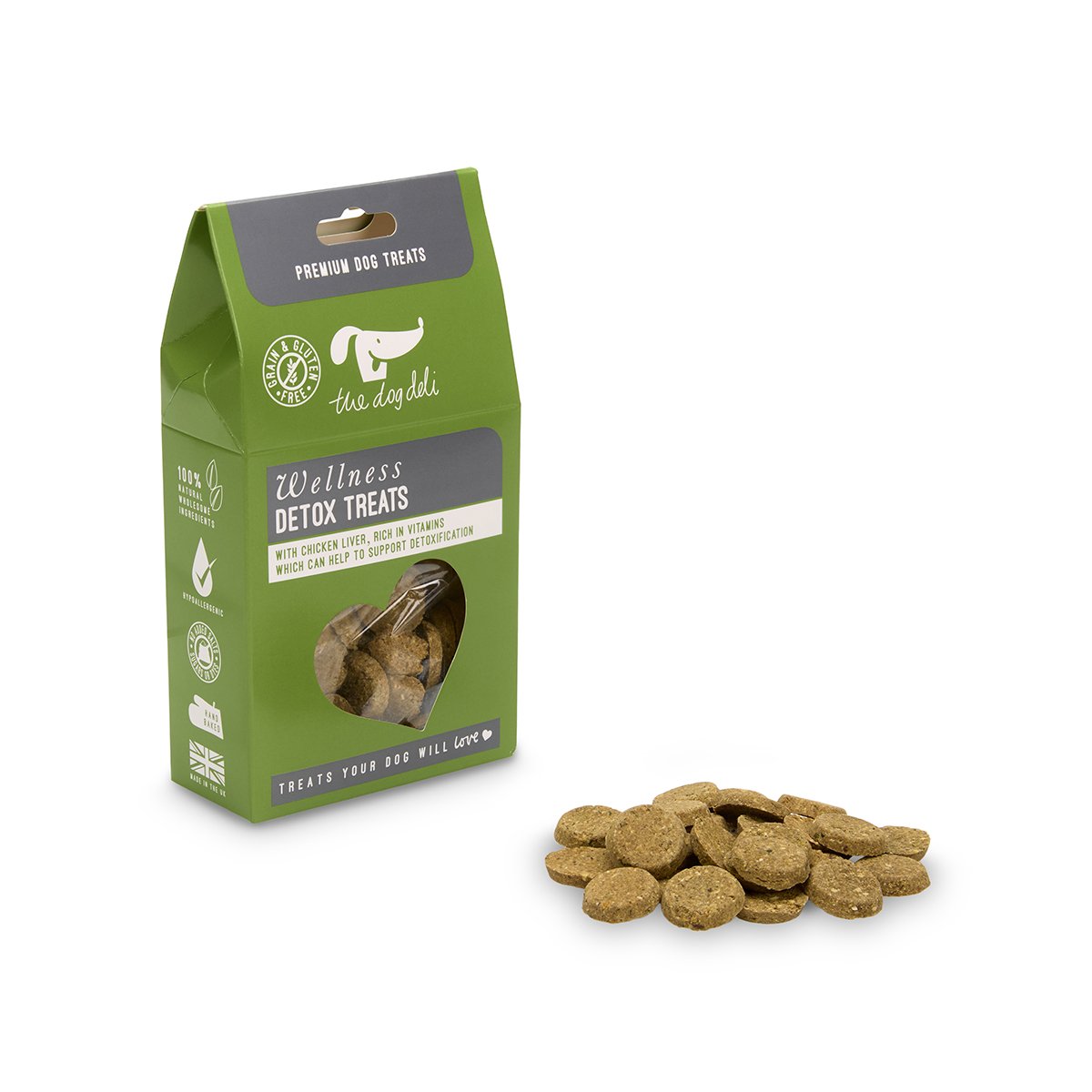 DOG DELI WELLNESS DETOX DOG TREATS 165G