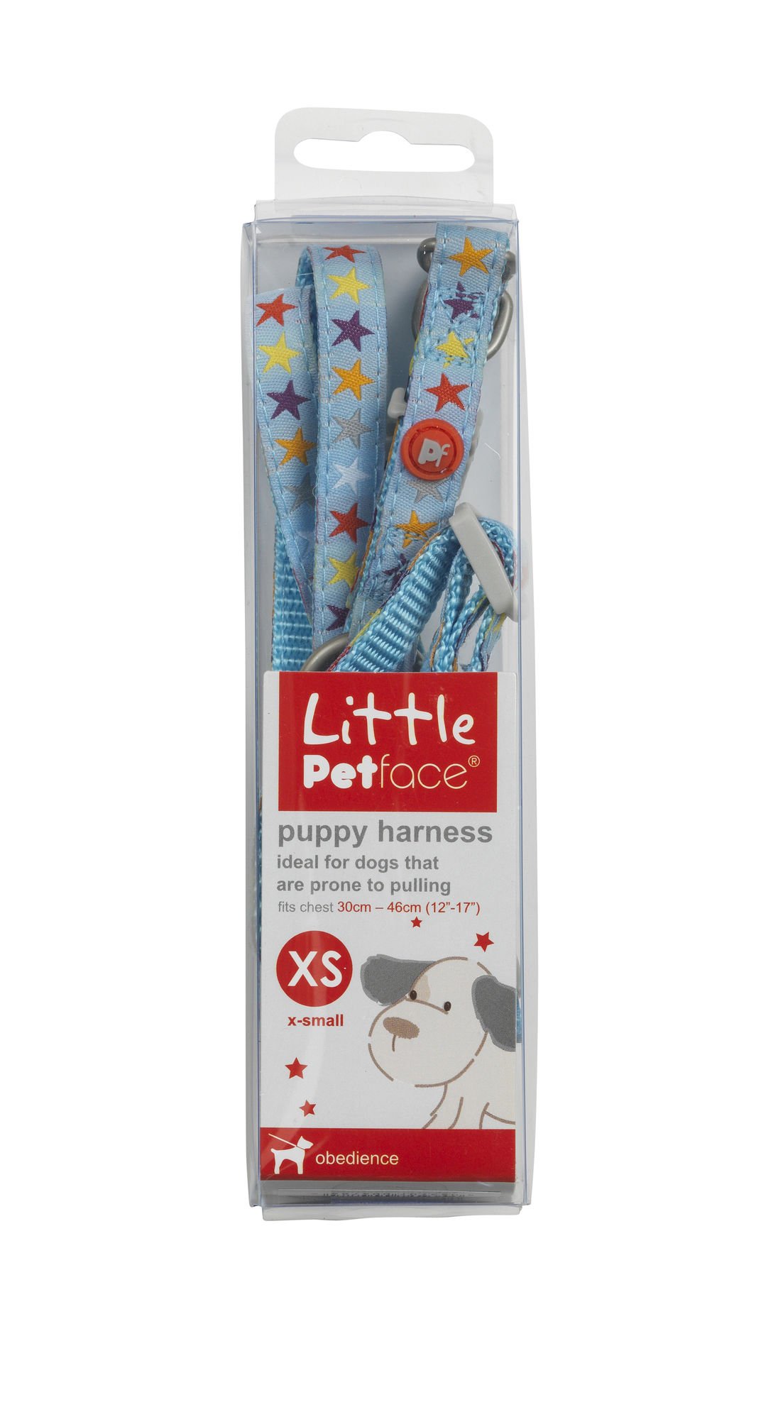 LITTLE PETFACE DOG HARNESS MIXED STARS XS