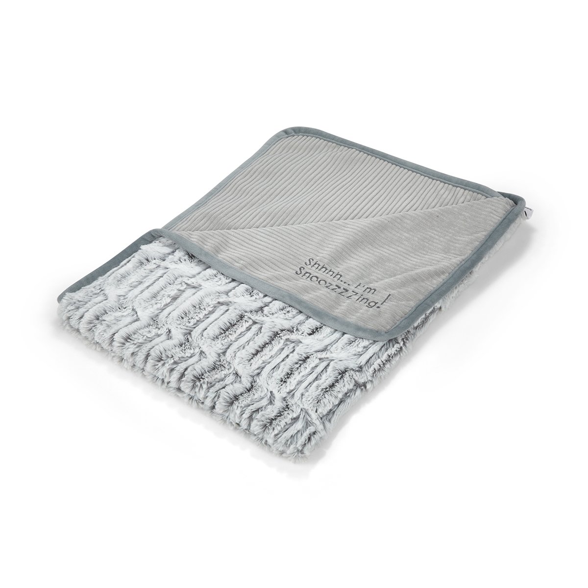 GREY CORD PET COMFORTER BLANKET