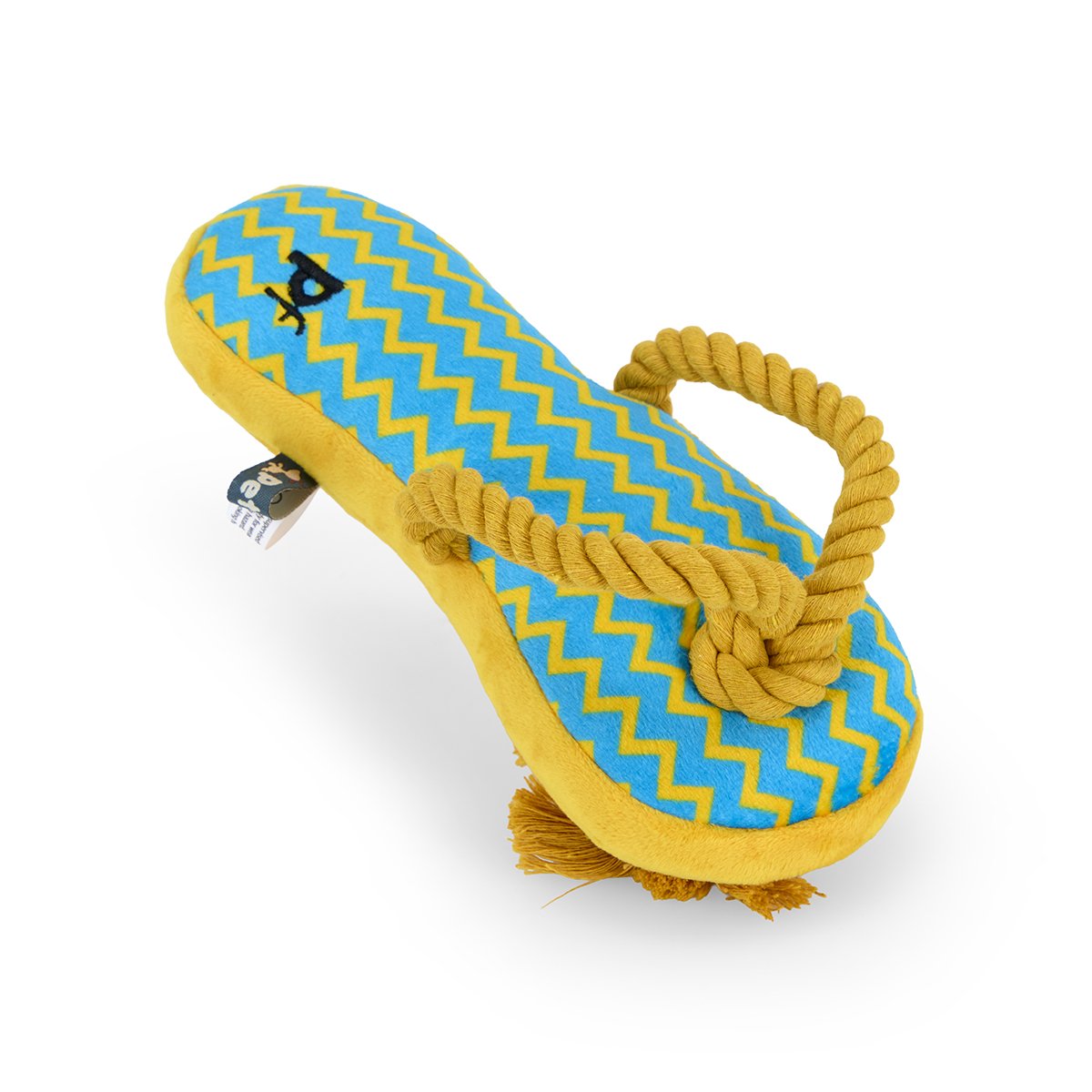 PETFACE FLIP- FLOP PLUSH & ROPE DOG TOY