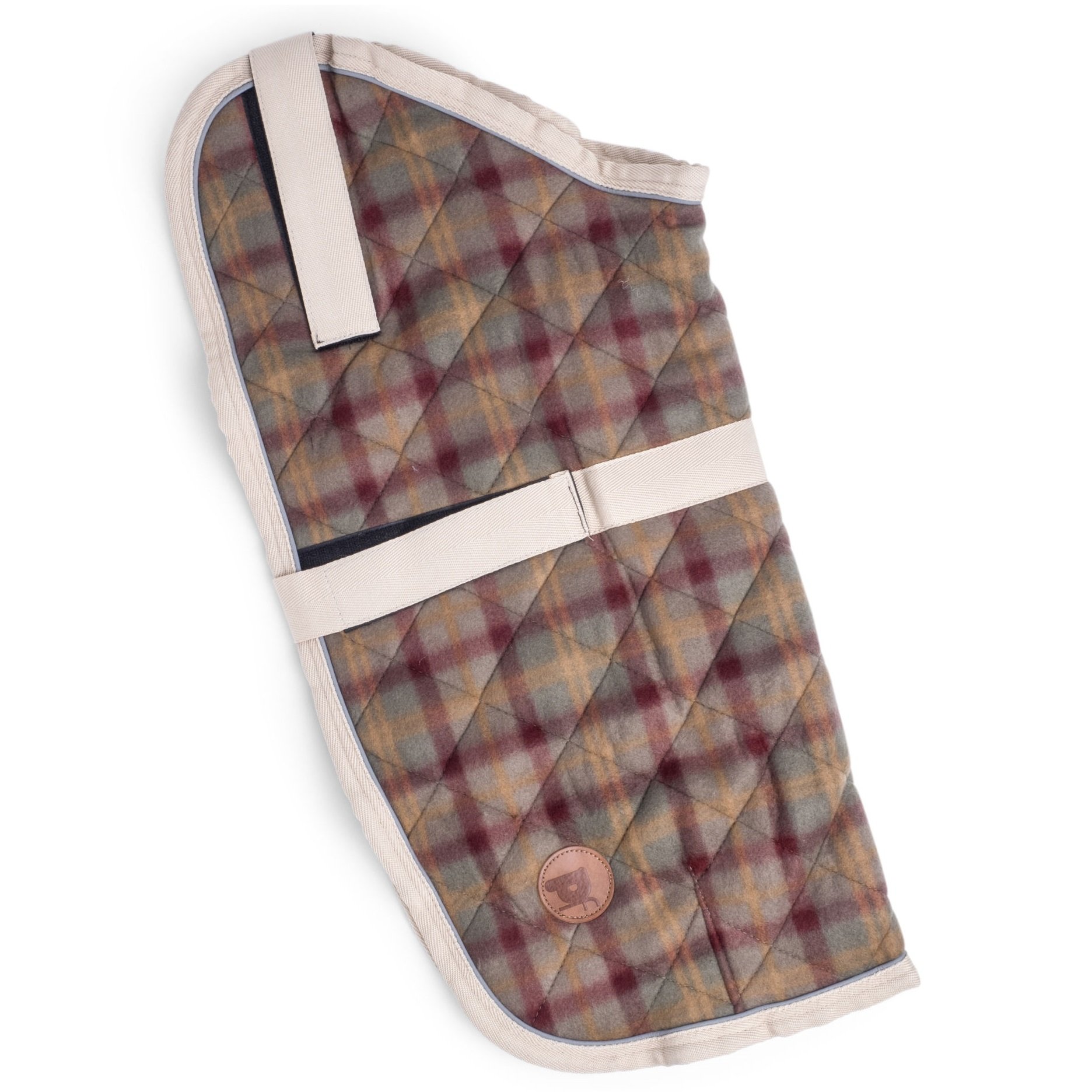 CHECKER QUILTED DOG COAT 40CM