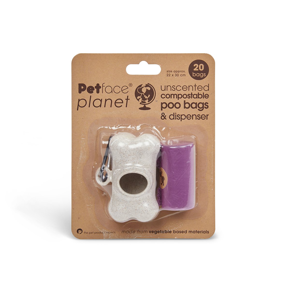 POOP BAG DISPENSER & COMPOSTABLE POOP BAG