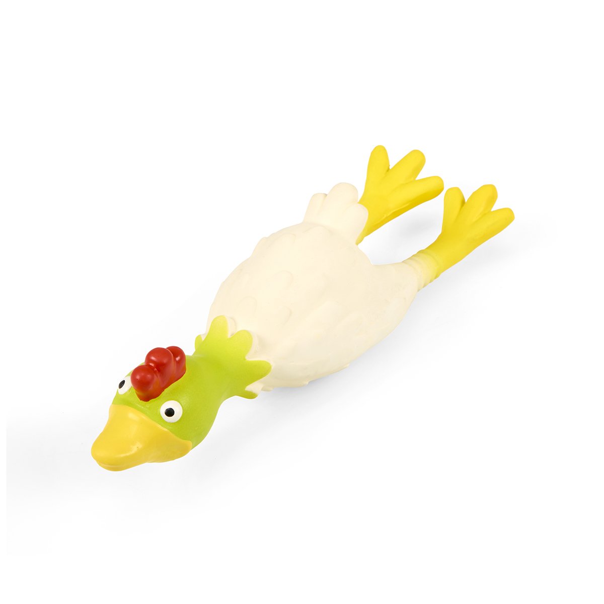 LATEX CHICKEN DOG TOY SML