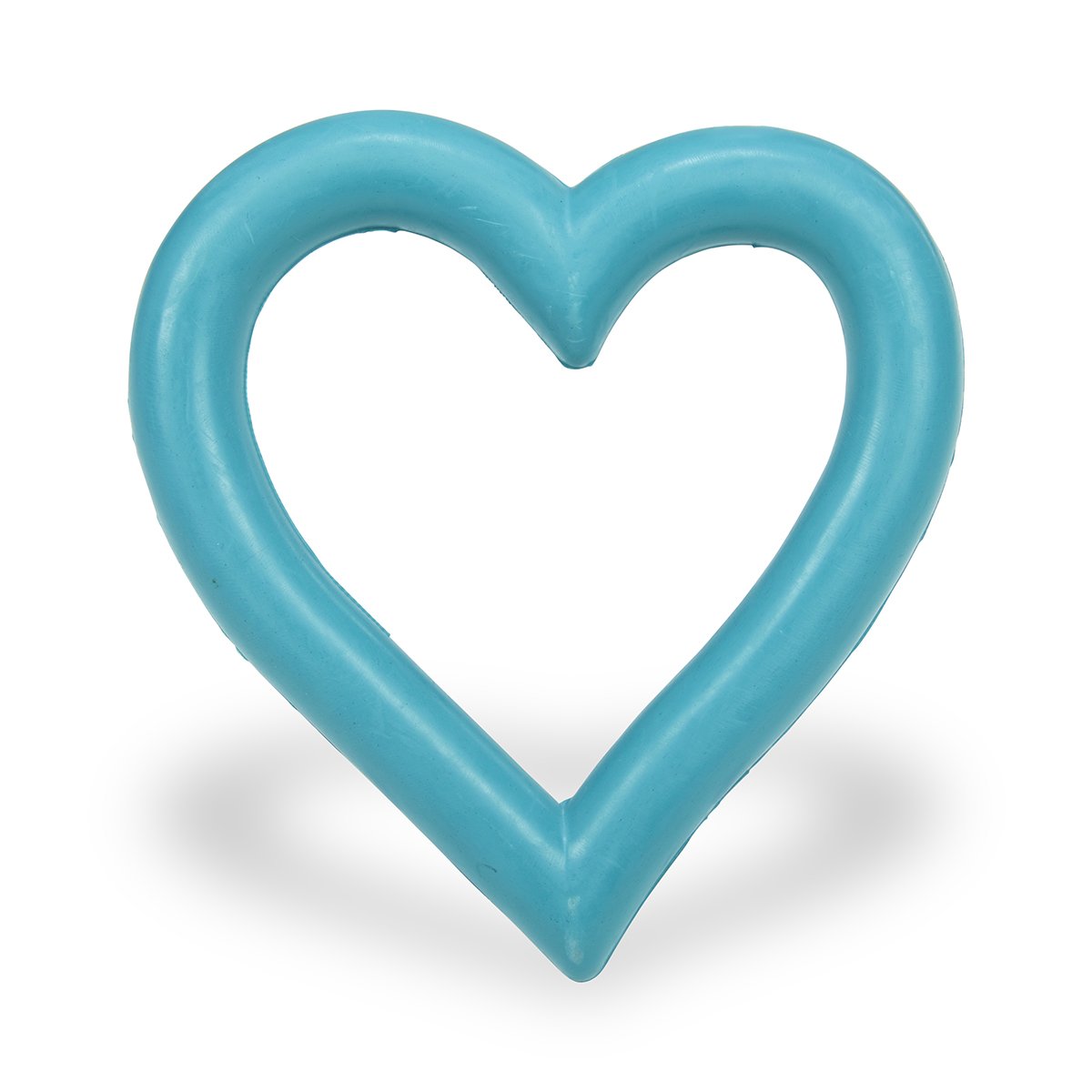 LITTLE PETFACE RUBBER HEART DOG TOY