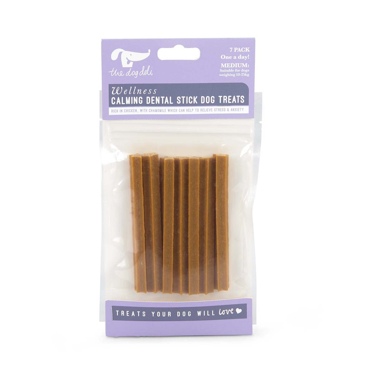 7 PIECE CALMING DENTAL STICK DOG TREATS MED