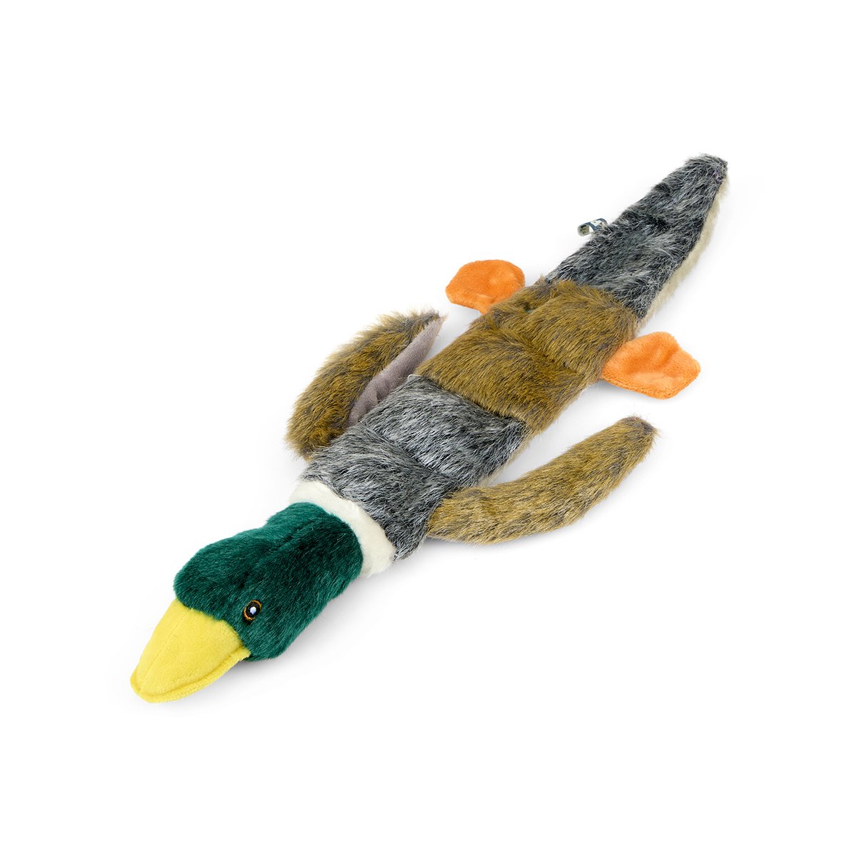 MULTI-SQUEAK DUCK PLUSH DOG TOY