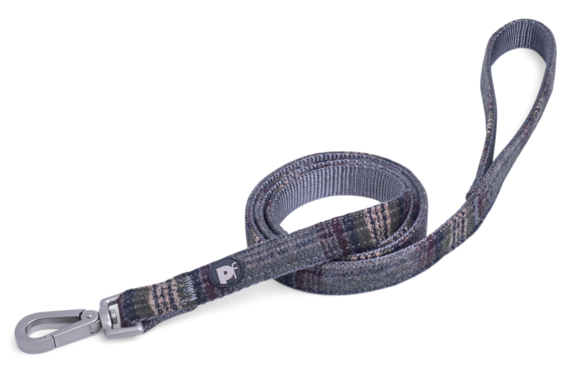 GREY TWEED DOG LEAD SML