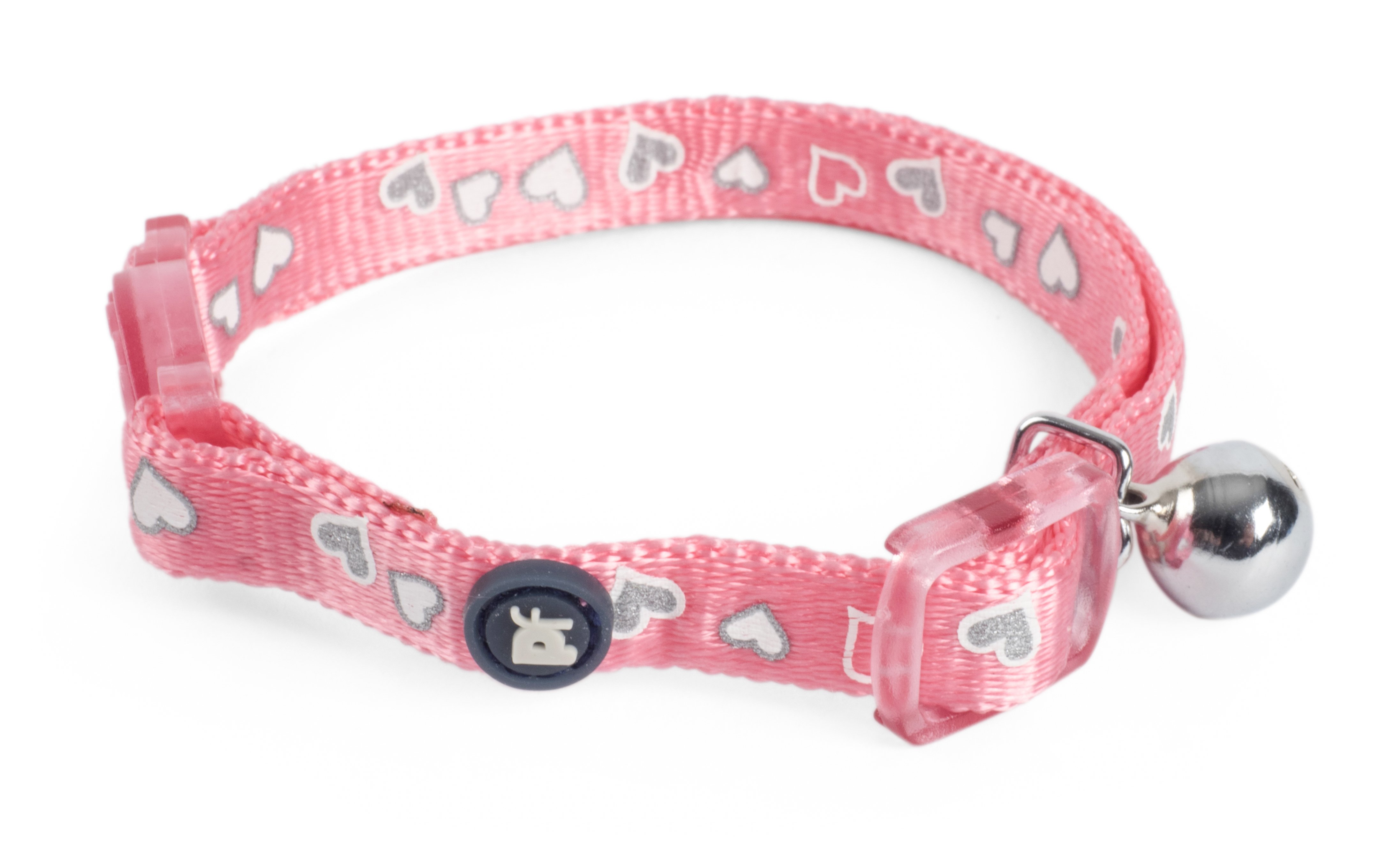 HEARTS CAT COLLAR PINK/BLUE