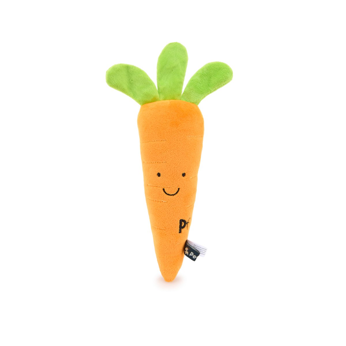 FOODIE FACES FURRY CARROT PLUSH DOG TOY