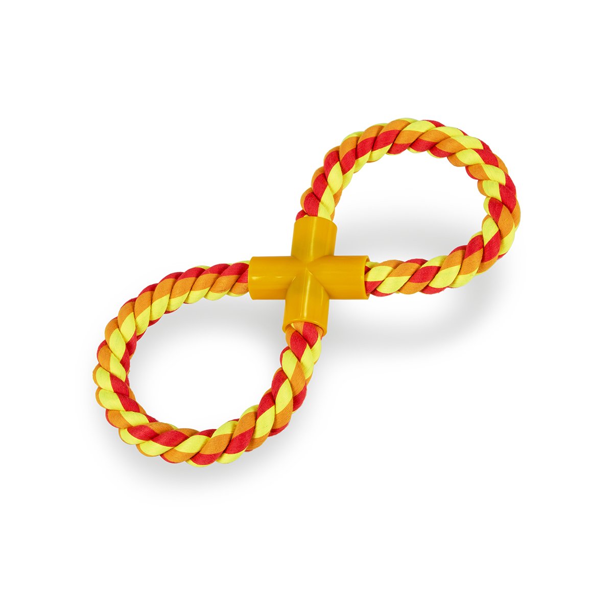 TOYZ FIGURE OF 8 ROPE DOG TOY ORANGE