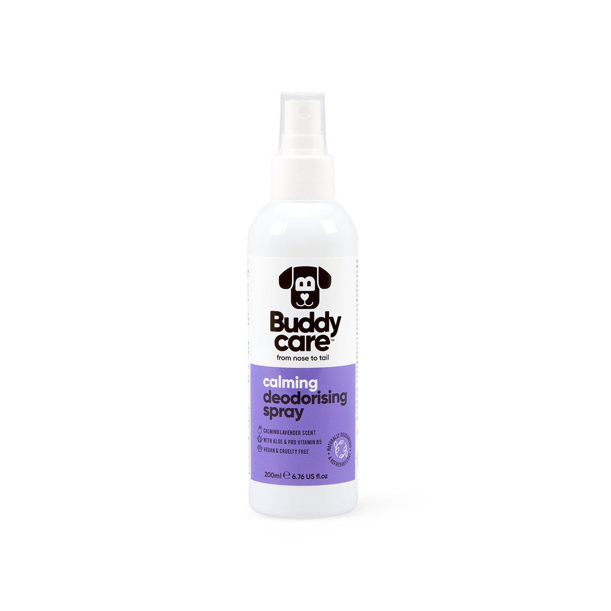 BUDDYCARE DOG DEODORISING SPRAY - CALMING LAVENDER 200ML