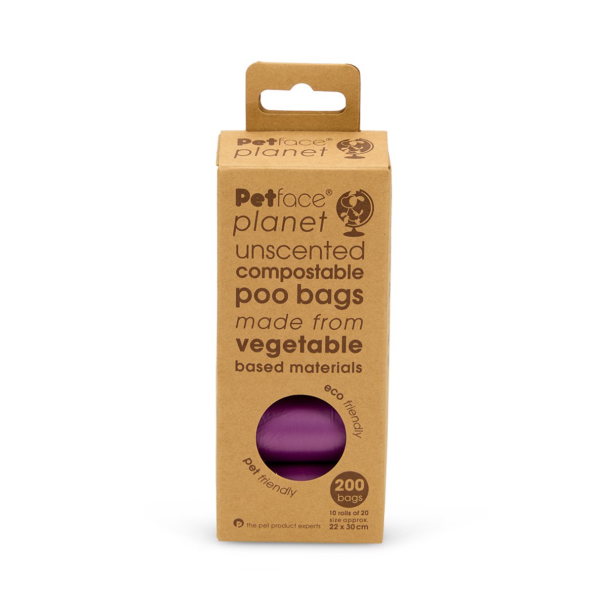 PETFACE PLANET 200 COMPOSTABLE POOP BAGS