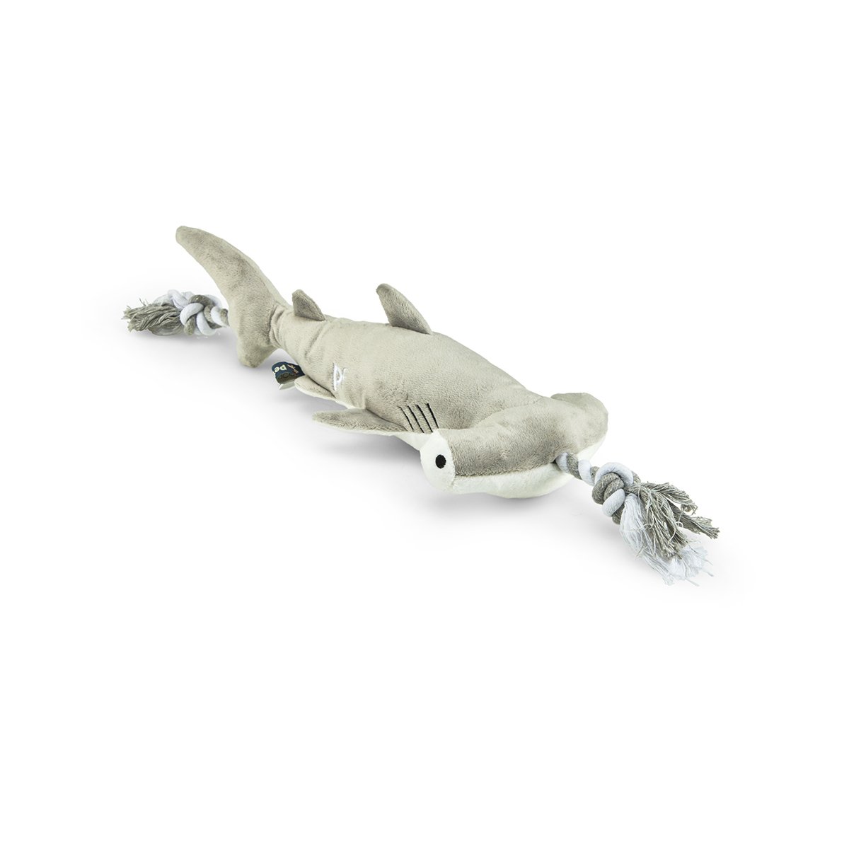 PETFACE BUDDIES HAMMERHEAD SHARK PLUSH AND ROPE DOG TOY