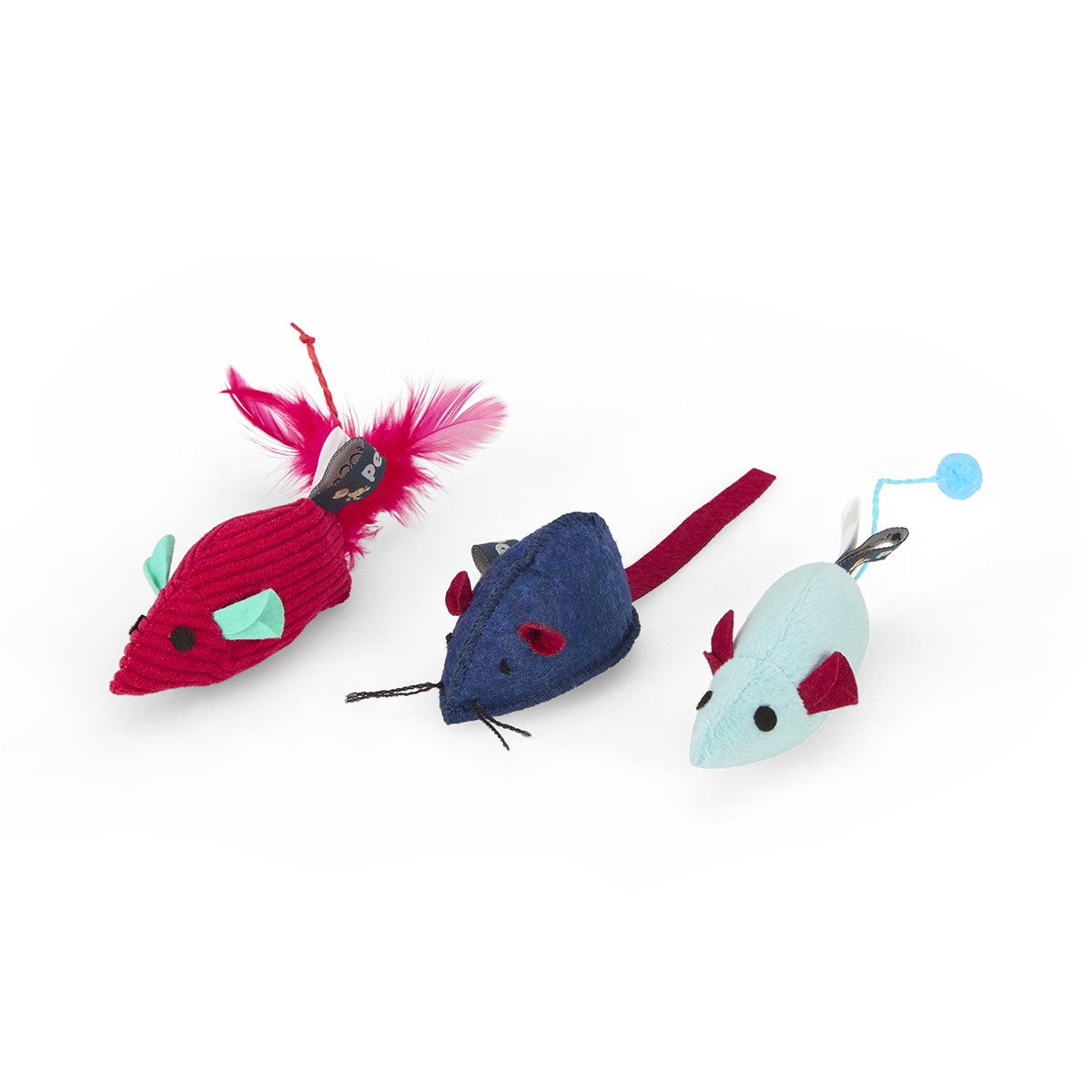 CATKINS MOUSE TRIO PLUSH CAT TOYS