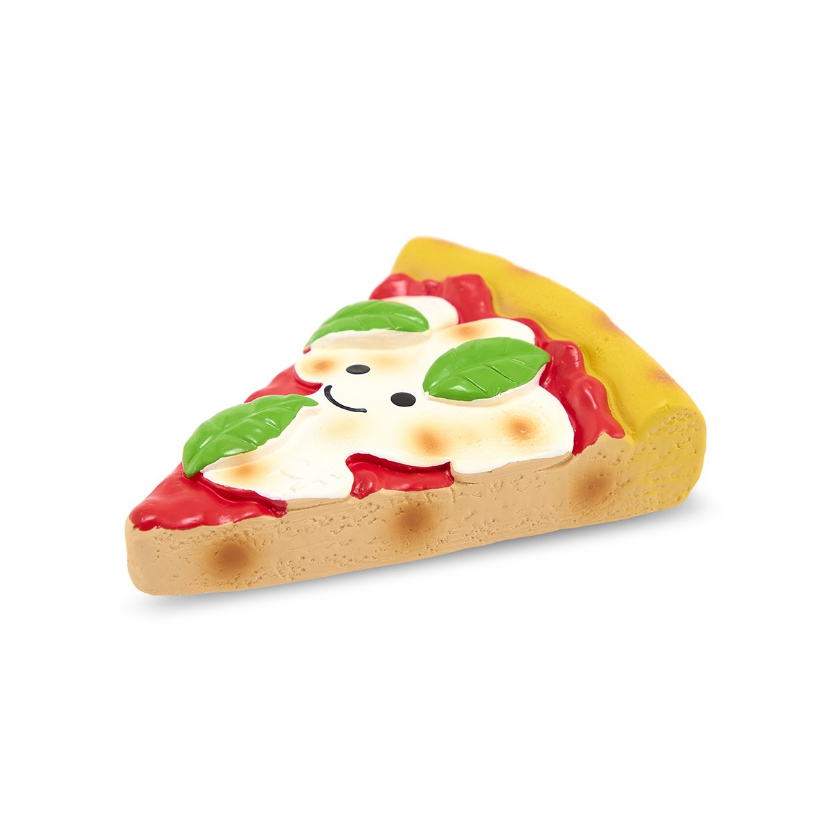 FOODIE FACES LATEX PIZZA SLICE DOG TOY