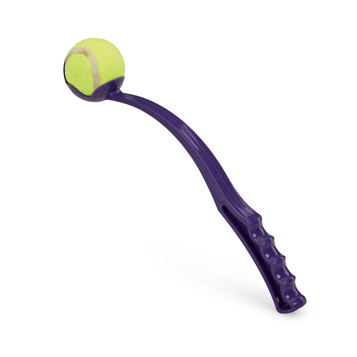 PURPLE COMPACT BALL LAUNCHER DOG TOY