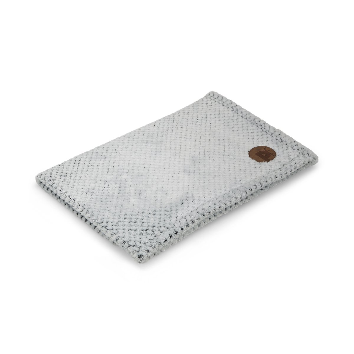 GREY WAFFLE FLEECE PET COMFORTER BLANKET