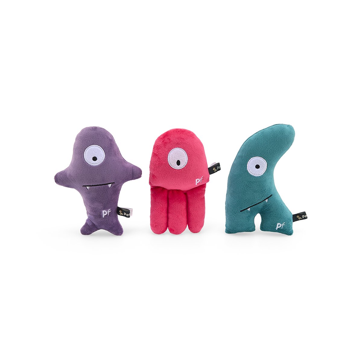 LITTLE PETFACE CRINKLE MONSTERS MIXED PLUSH DOG TOY