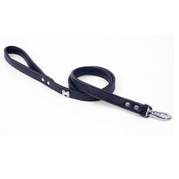 BONES DOG LEAD MED BLACK