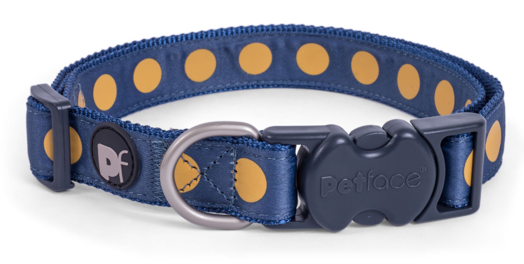 OCHRE BOLD SPOT DOG COLLAR XS