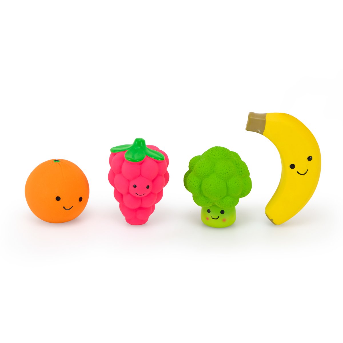 FOODIE FACES MIXED SRP -RASPBERRY, ORANGE, BANANA, BROCOLLI