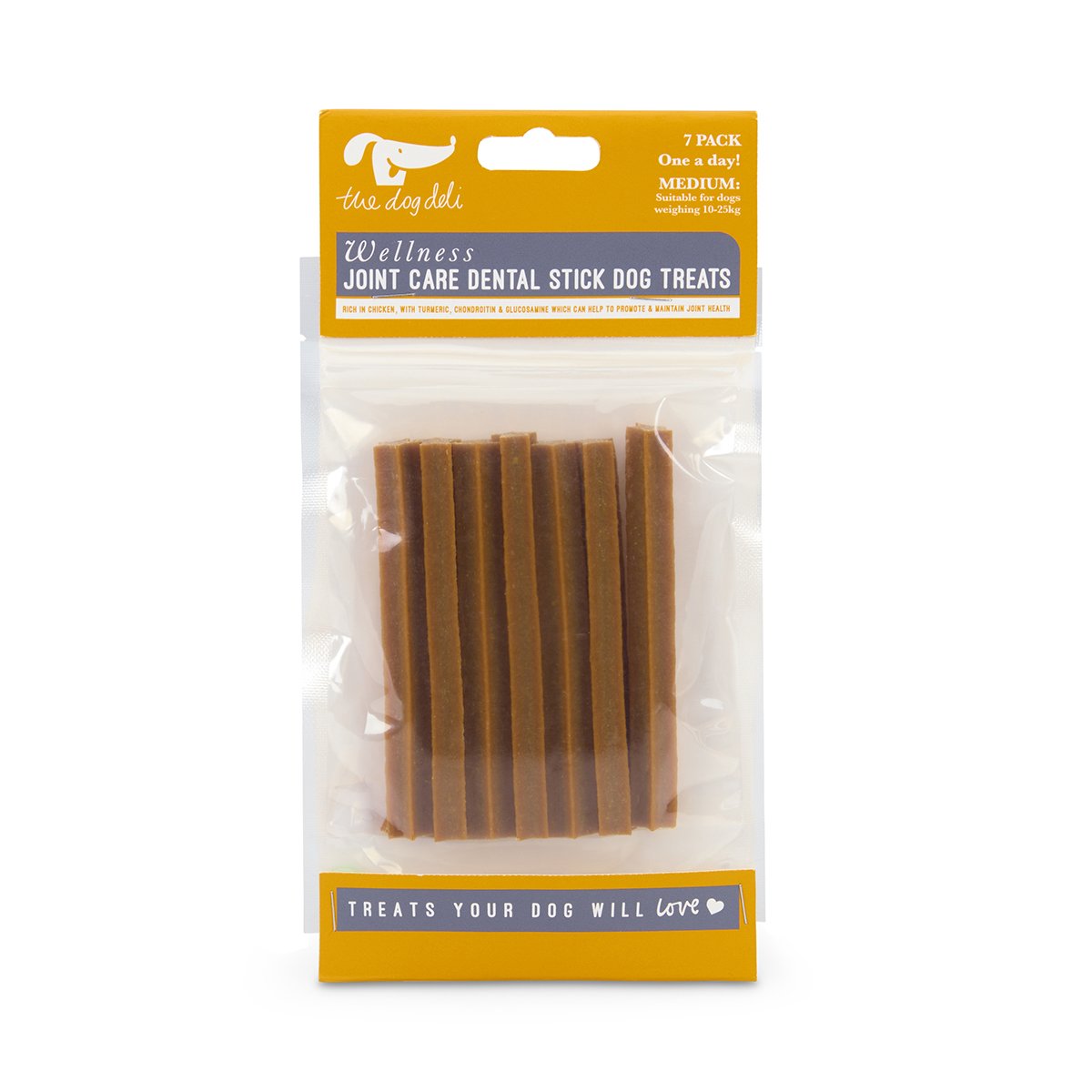 7 PIECE JOINT CARE DENTAL STICK DOG TREATS MED