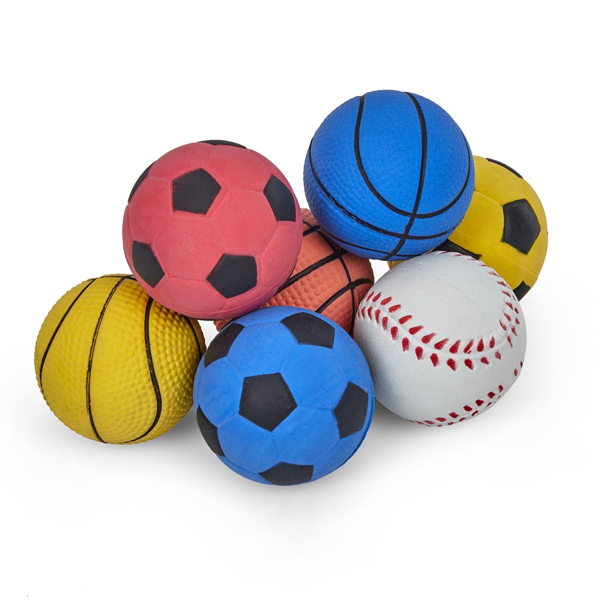 SPONGE SPORTS BALLS DOG TOY IN CDU