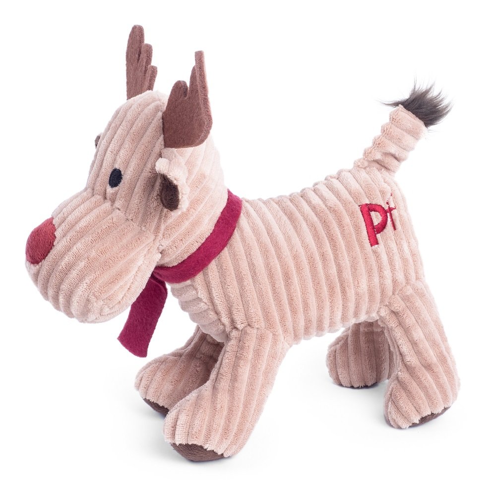 REINDEER CORD CHRISTMAS DOG TOY SML