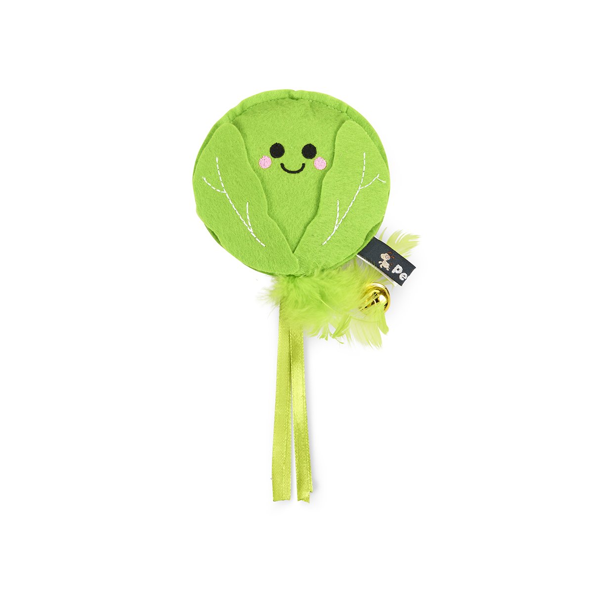 FOODIE FACES FELT SPROUT CHRISTMAS CAT TOY