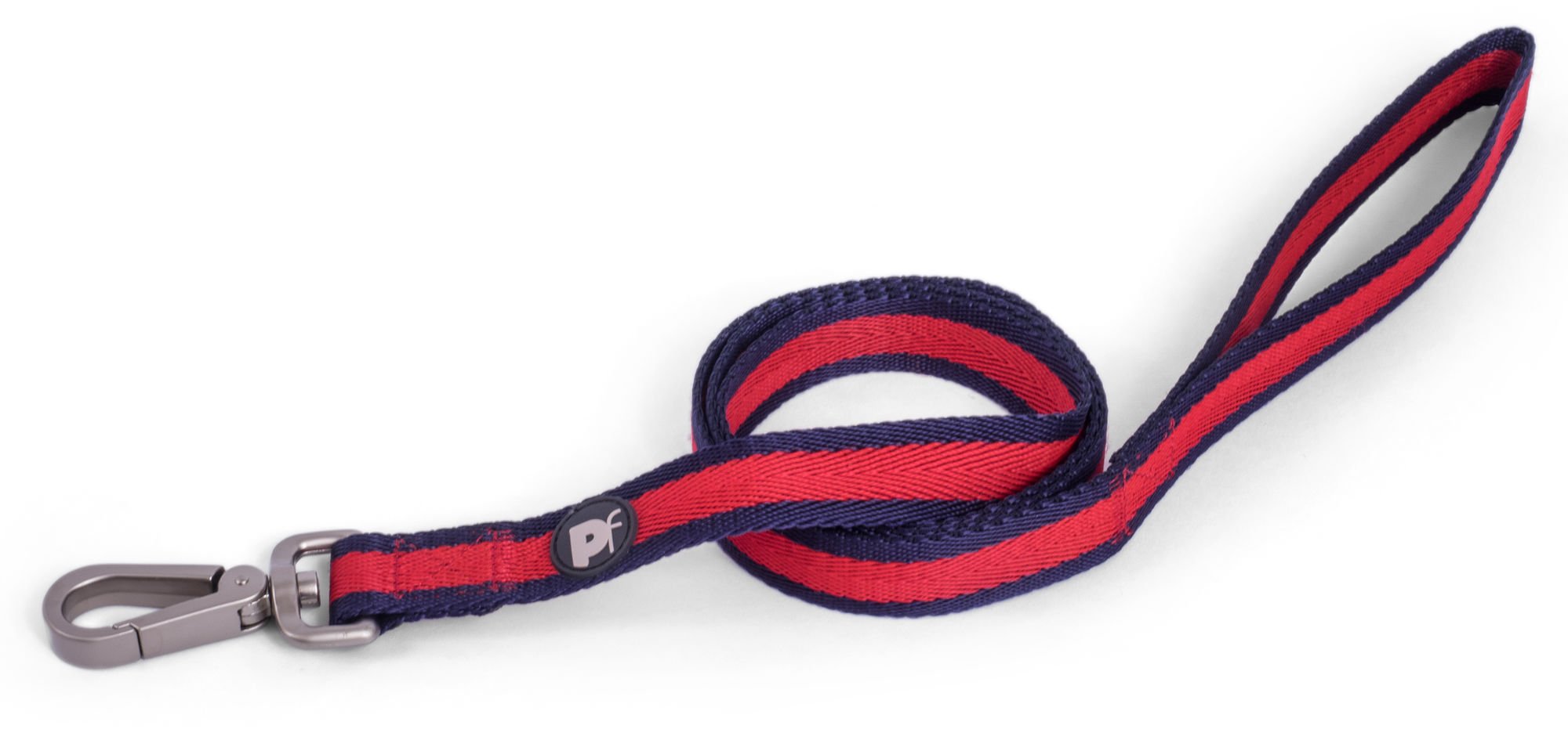 SCARLET STRIPE DOG LEAD SML