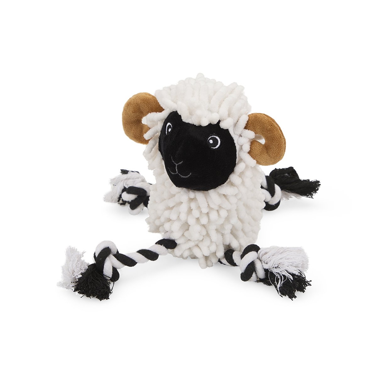 PETFACE BUDDIES NOODLE RAM PLUSH DOG TOY