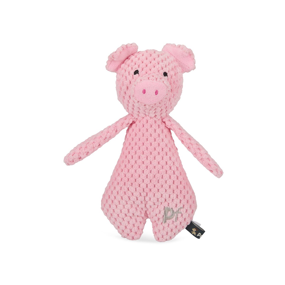 LITTLE PETFACE PLUSH PINK PIG DOG TOY