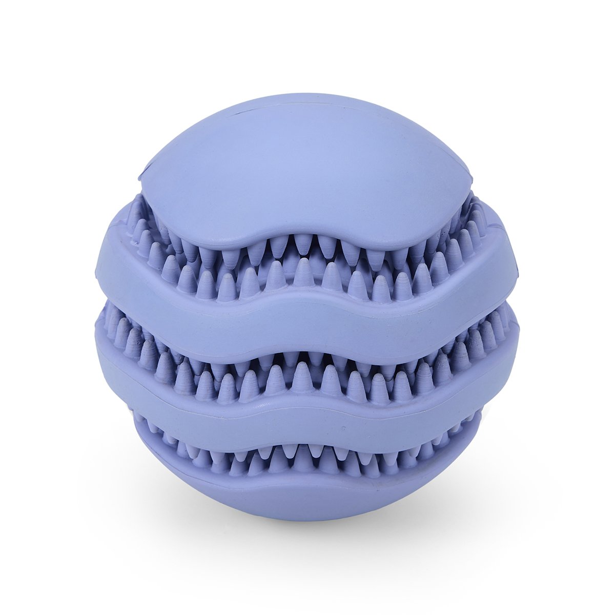 LITTLE PETFACE RUBBER TREAT BALL DOG TOY