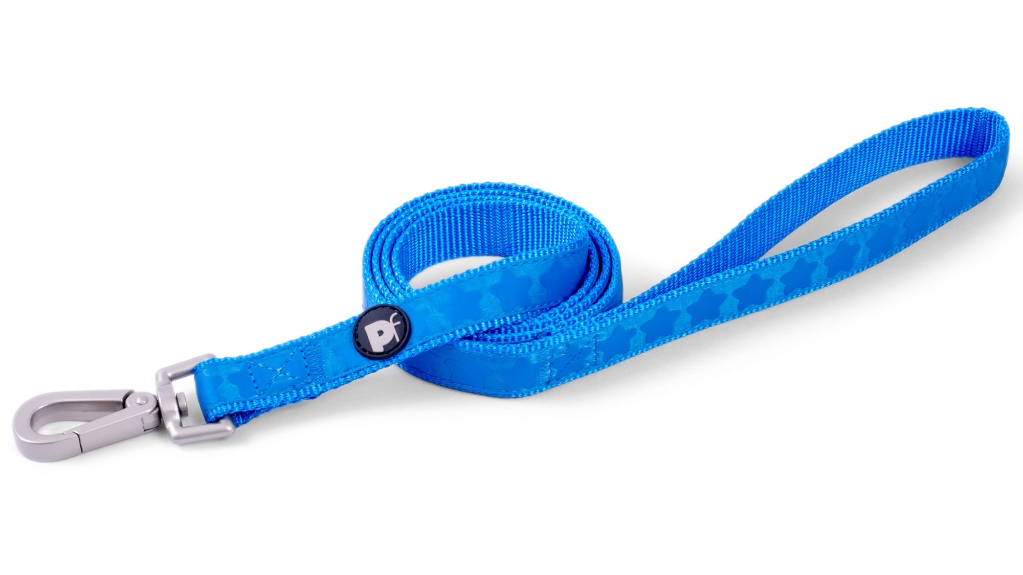 BLUE TONAL STARS DOG LEAD MED