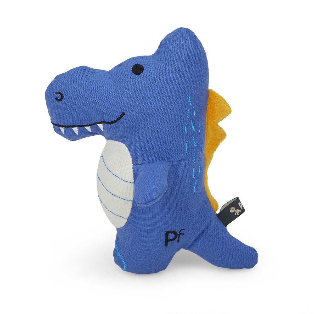 PETFACE BUDDIES CANVAS DINOSAUR PLUSH DOG TOY