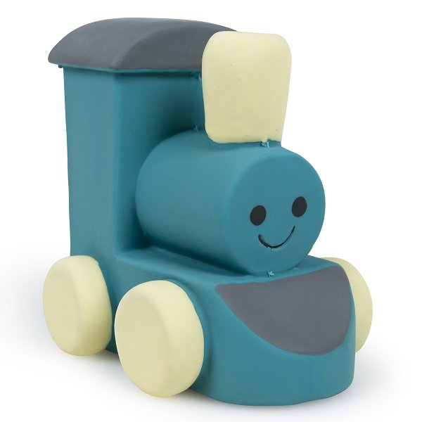 LITTLE PETFACE LARRY THE LATEX TRAIN DOG TOY