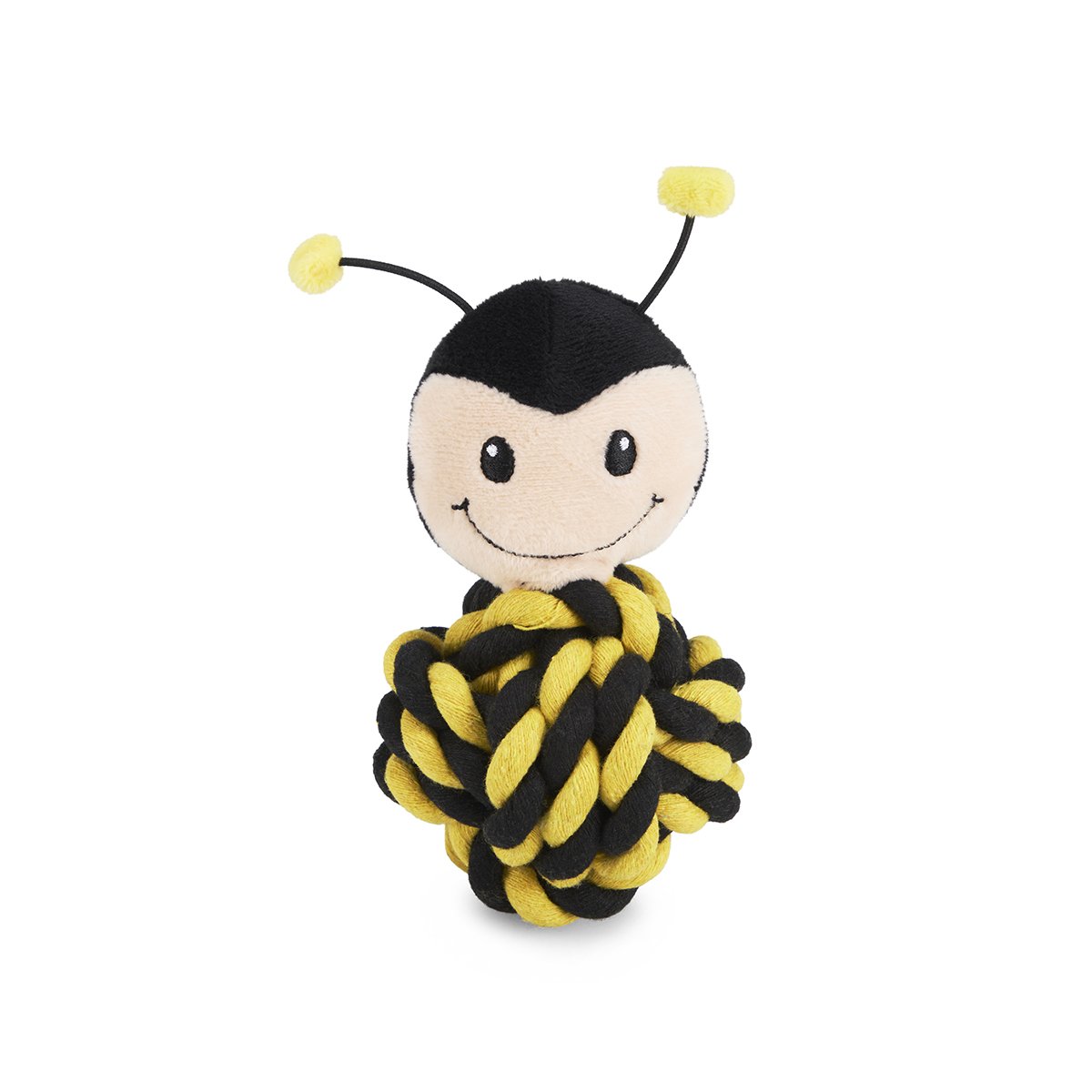 PETFACE BUDDIES BERT BEE ROPE BALL DOG TOY