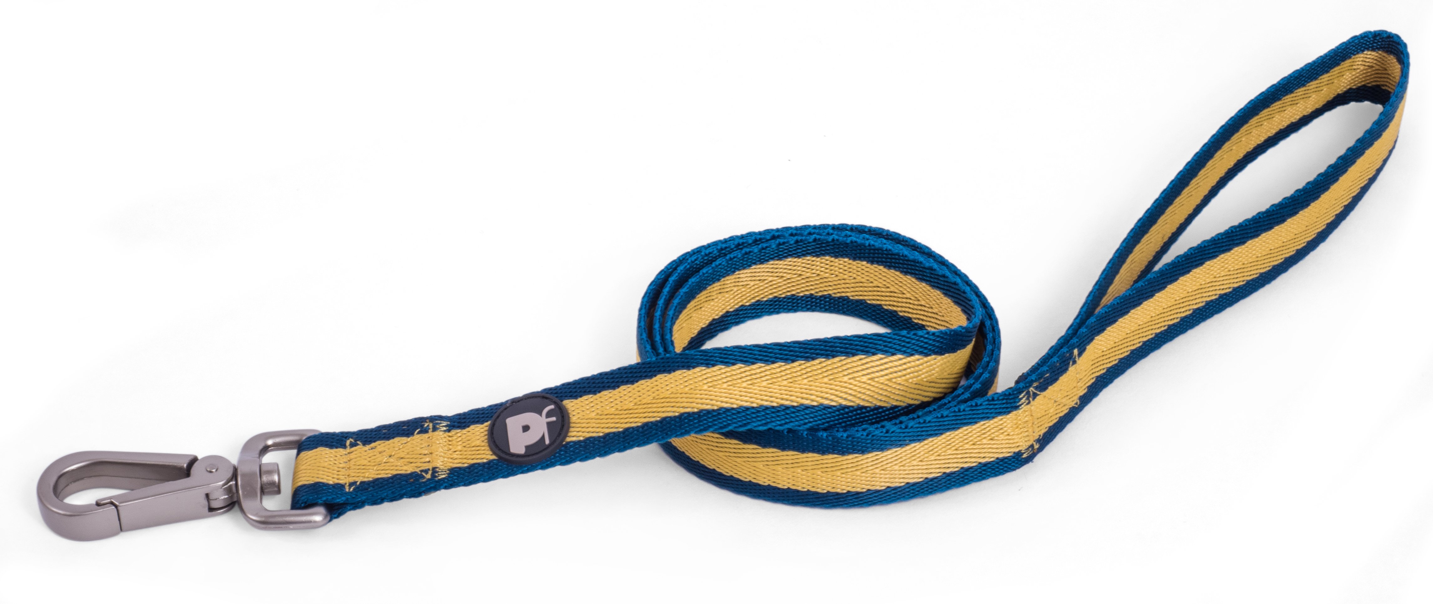 OCHRE STRIPE DOG LEAD MED