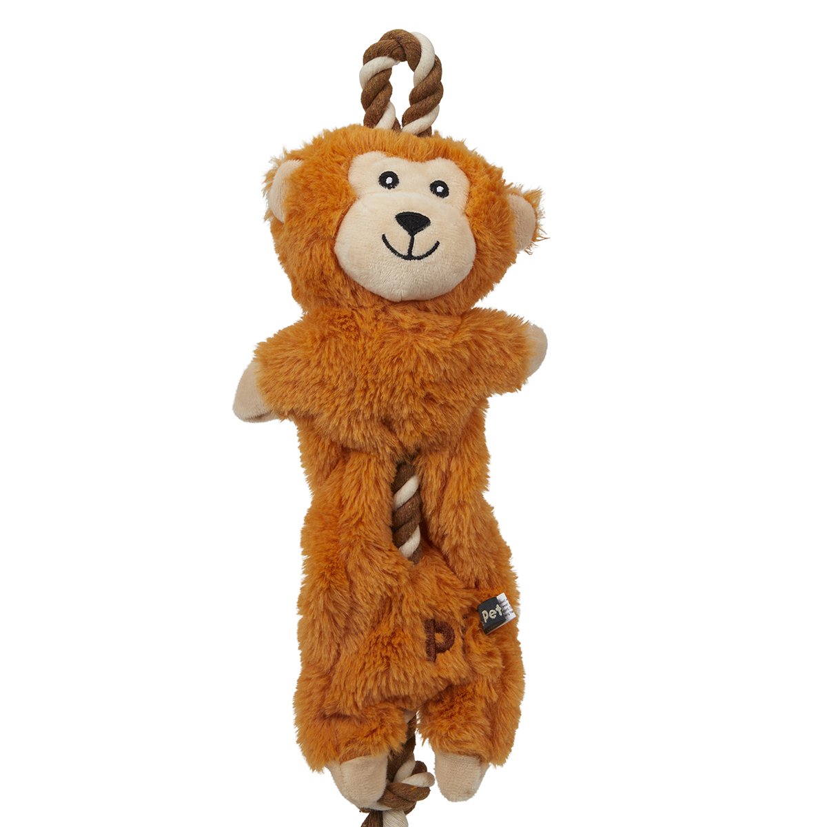 PETFACE BUDDIES ROPE MONKEY PLUSH DOG TOY
