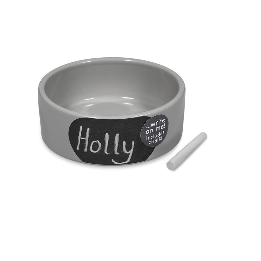 GREY CHALKBOARD BOWL 20CM