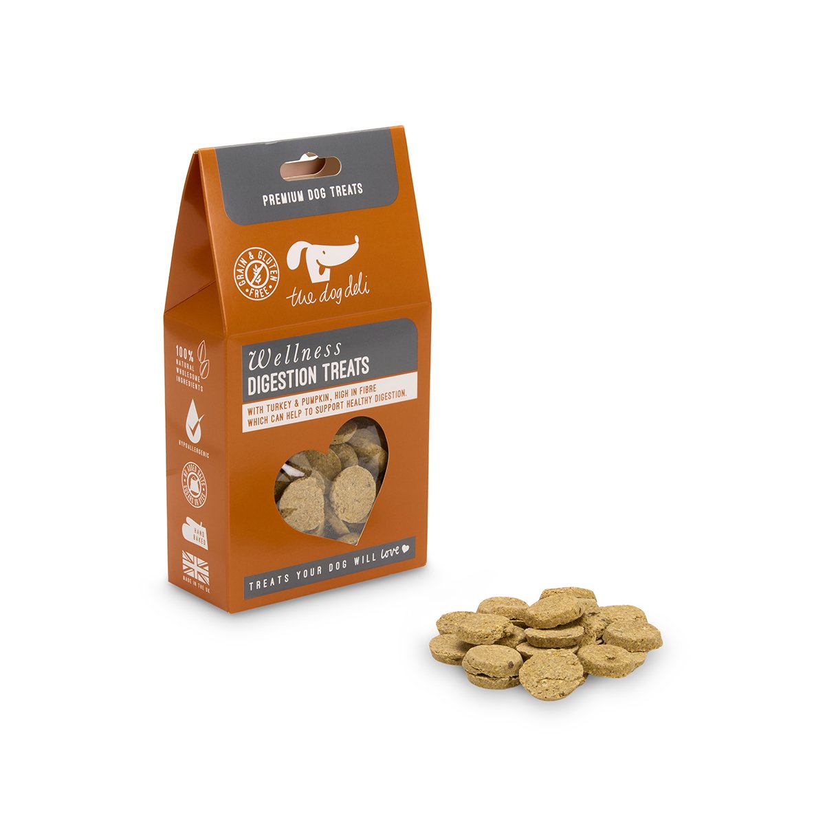 DOG DELI WELLNESS DIGESTION DOG TREATS 165G