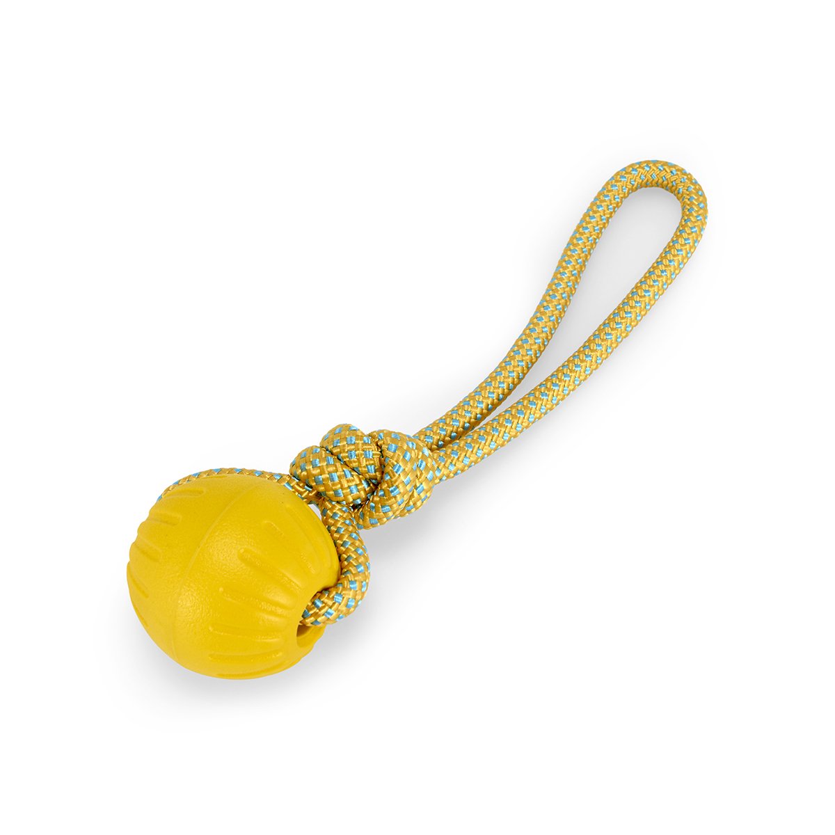 PETFACE FLOATING BALL ON A ROPE DOG TOY