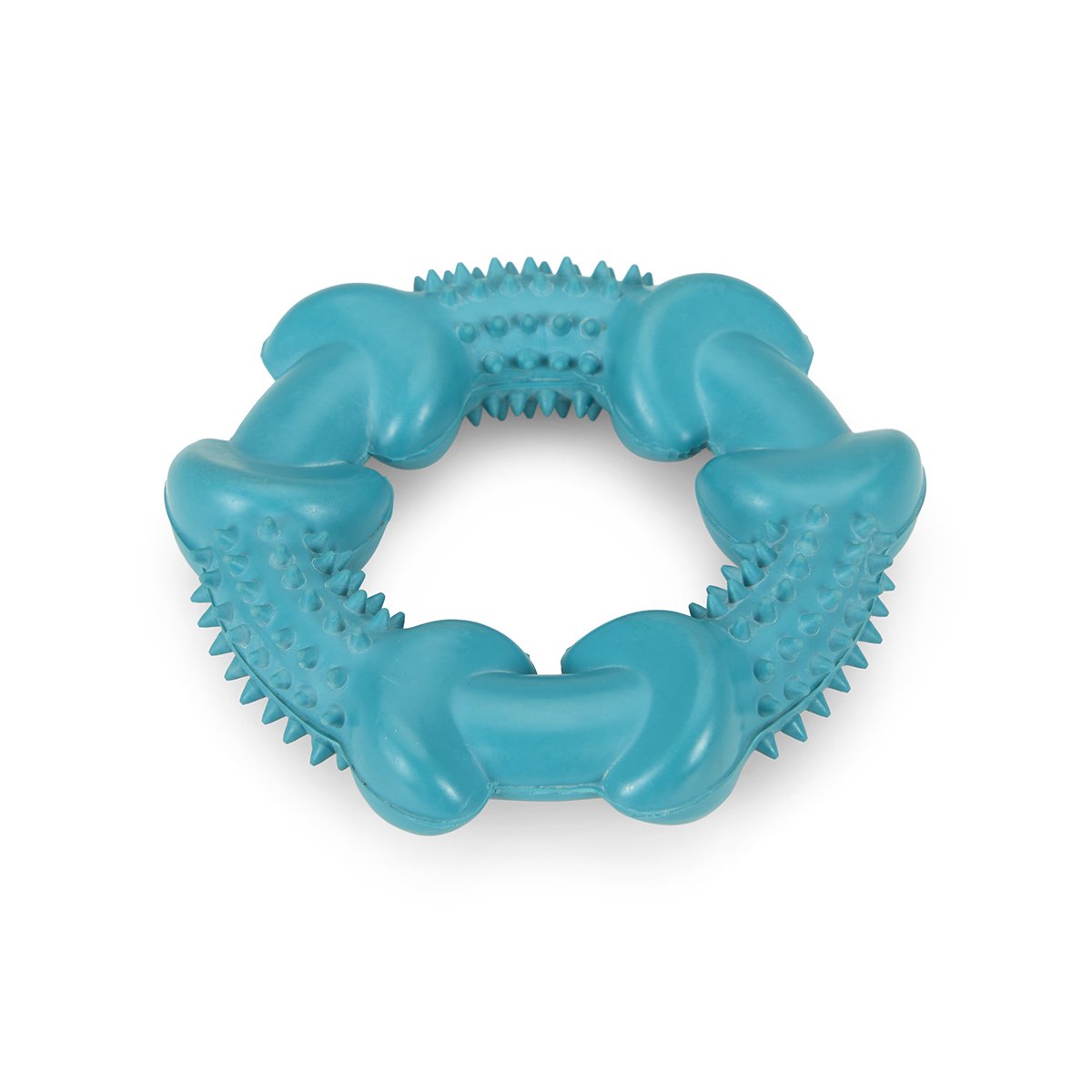 LITTLE PETFACE TEETHING CHEW RUBBER RING DOG TOY