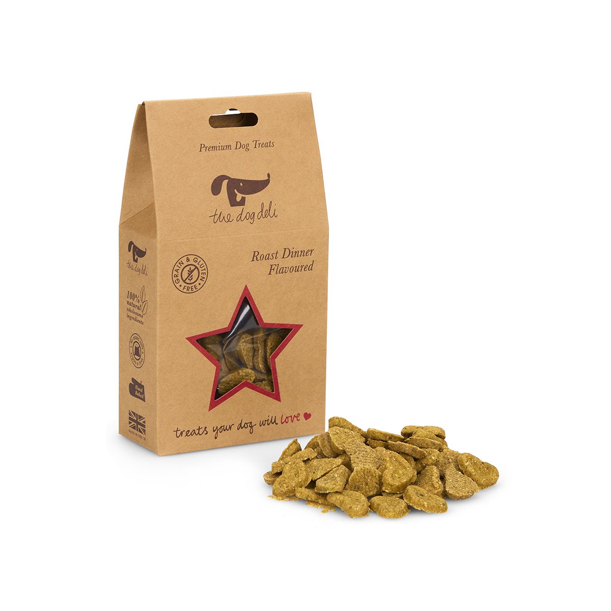 DOG DELI CHRISTMAS ROAST DINNER FLAVOURED DOG TREATS 100G